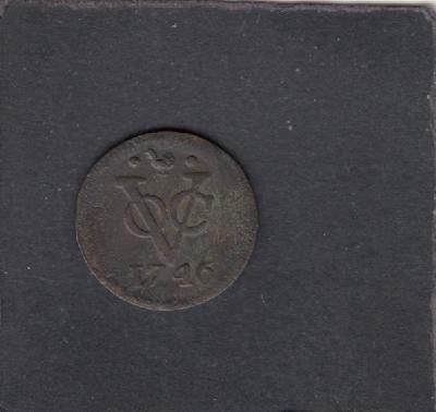 Beschrijving: Duit V.O.C. West Friesland S218
